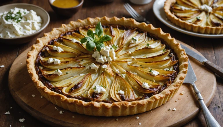tarte au endives et chevre