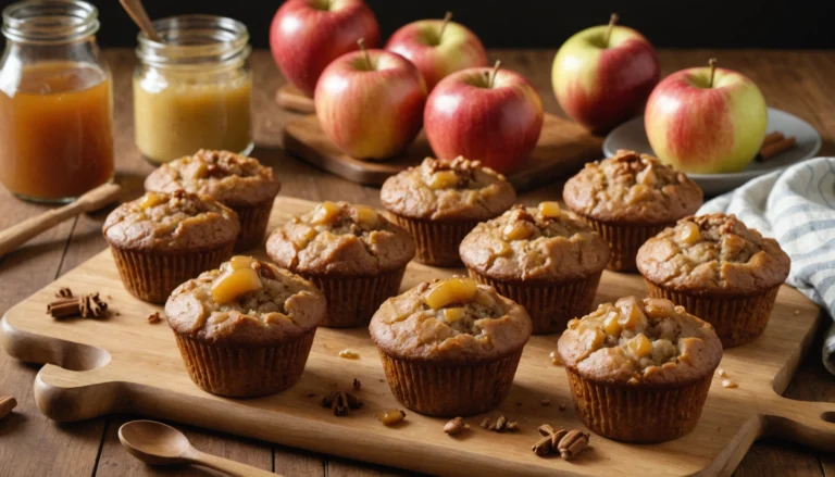 muffin compote de pomme healthy