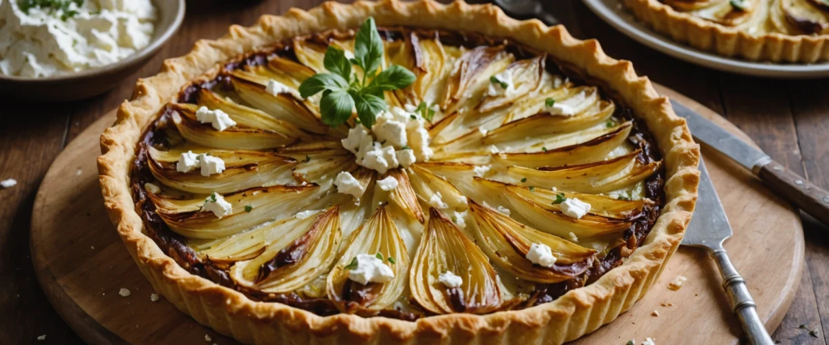 tarte au endives et chevre