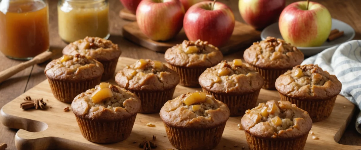 muffin compote de pomme healthy